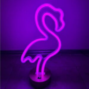Pink Flamingo Neon Light